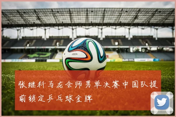 张继科马龙会师男单决赛中国队提前锁定乒乓球金牌